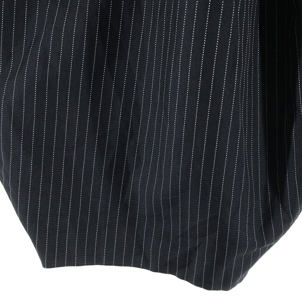 COMME des GARCONS COMME des GARCONS(コムデギャルソンコムデギャルソン) 24SS エステルツイル ピンストライプ バルーンシルエットサルエルパンツ スラックス ブラック RM-P011