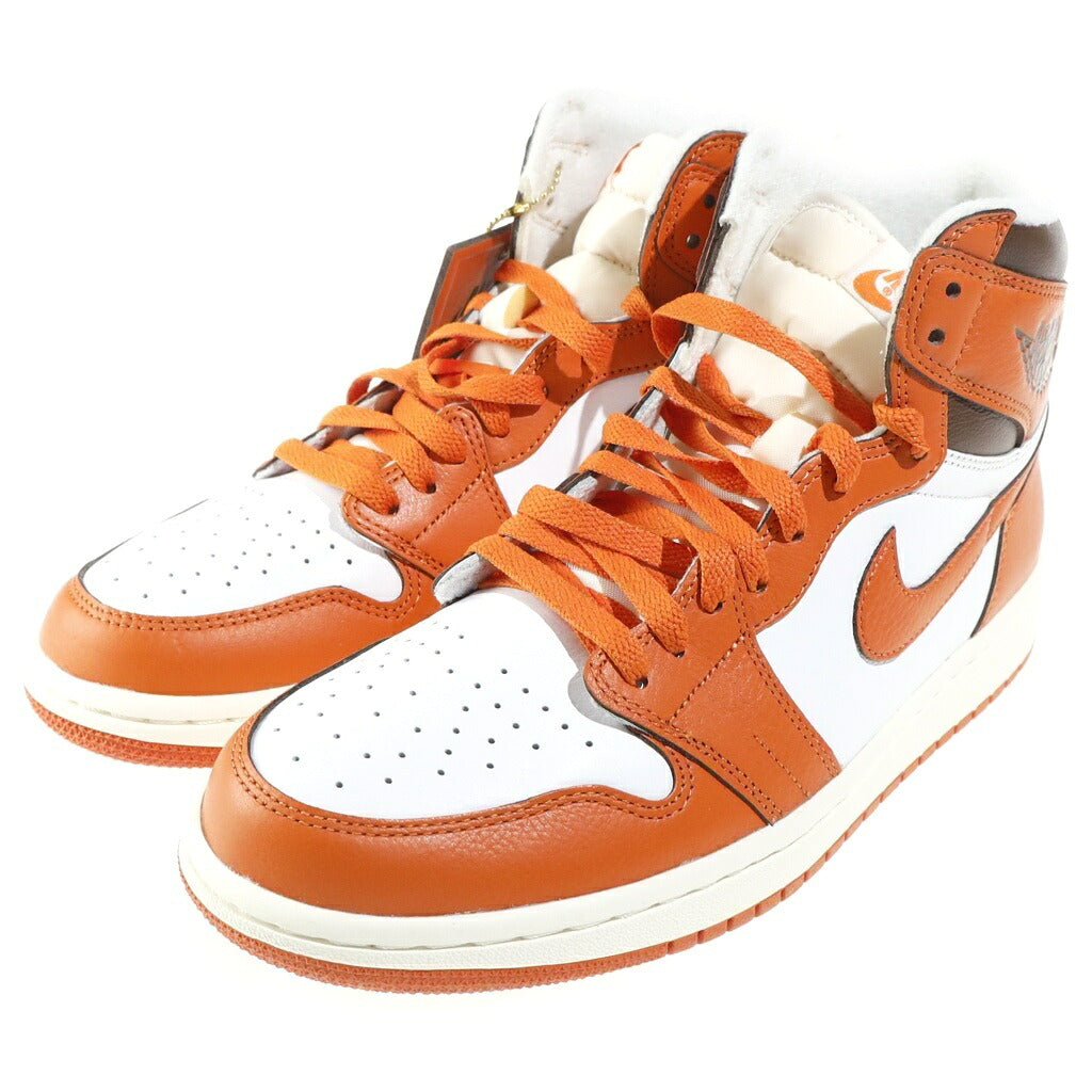 NIKE(ナイキ) WMNS AIR JORDAN 1 HIGH OG STARFISH DO9369-101 ウィメンズ エアジョーダン1 スターフィッシュ ハイカットスニーカー ホワイト/オレンジ US10/27cm