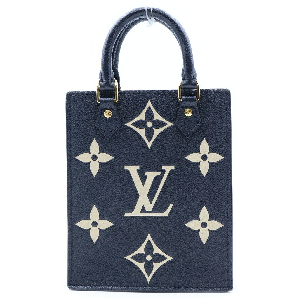 LOUIS VUITTON(ルイヴィトン) モノグラム アンプラント プティット・サックプラ ハンドトートバッグ 2WAY ショルダーバッグ ブラック M81416