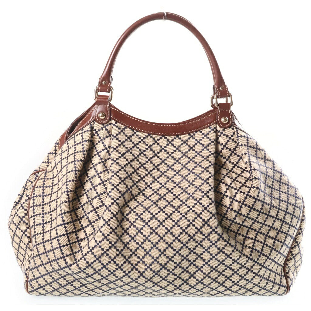 GUCCI(グッチ) スーキー ディアマンテ キャンバス ハンドバッグ ベージュ 211943