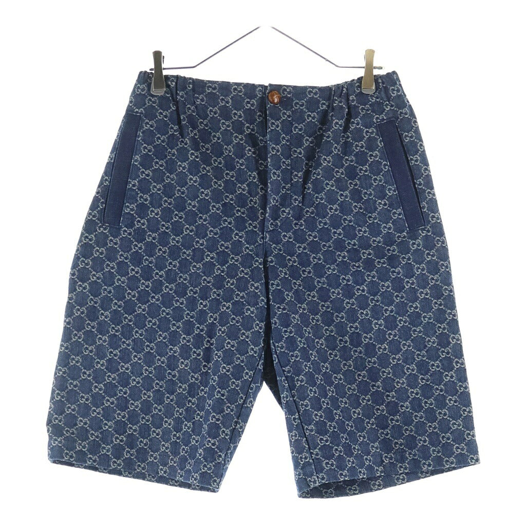 GUCCI(グッチ) GGロゴ エコウォッシュド ショートパンツ ハーフパンツ インディゴ 649093