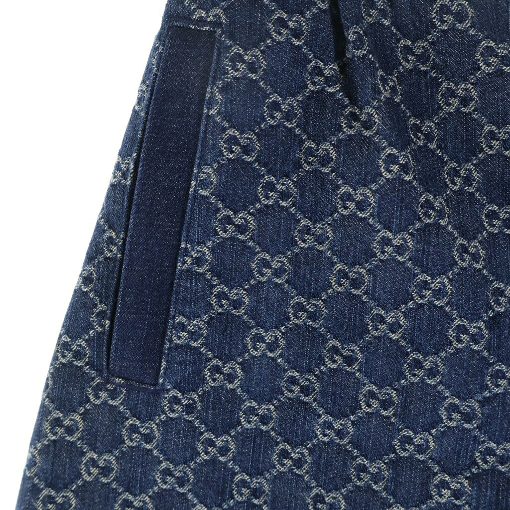 GUCCI(グッチ) GGロゴ エコウォッシュド ショートパンツ ハーフパンツ インディゴ 649093