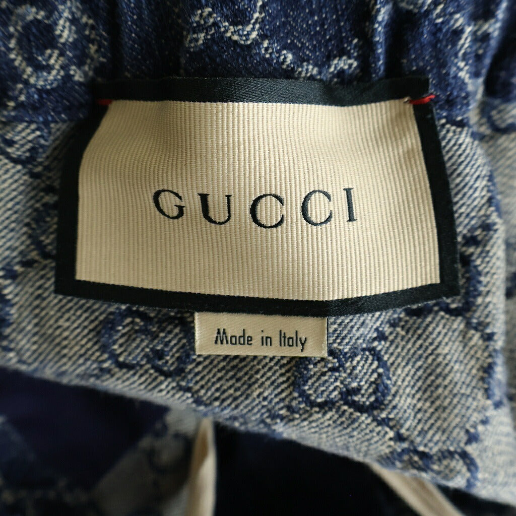 GUCCI(グッチ) GGロゴ エコウォッシュド ショートパンツ ハーフパンツ インディゴ 649093