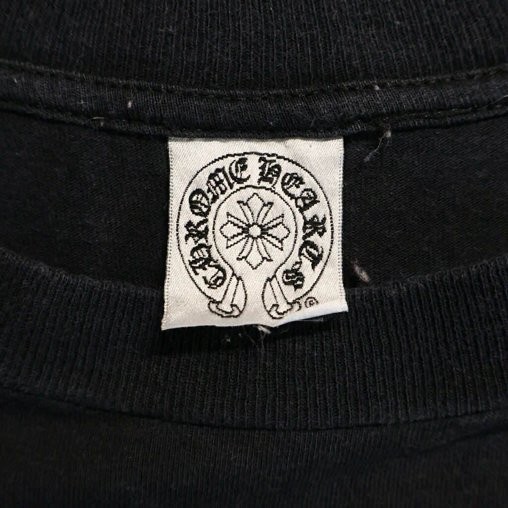 CHROME HEARTS(クロムハーツ) ×FOTI OLD Harris Teeter Print T Bar Logo Tee フォティ オールド ハリスティーター プリント Tバ- ロゴ クルーネック半袖Tシャツカットソー ブラック
