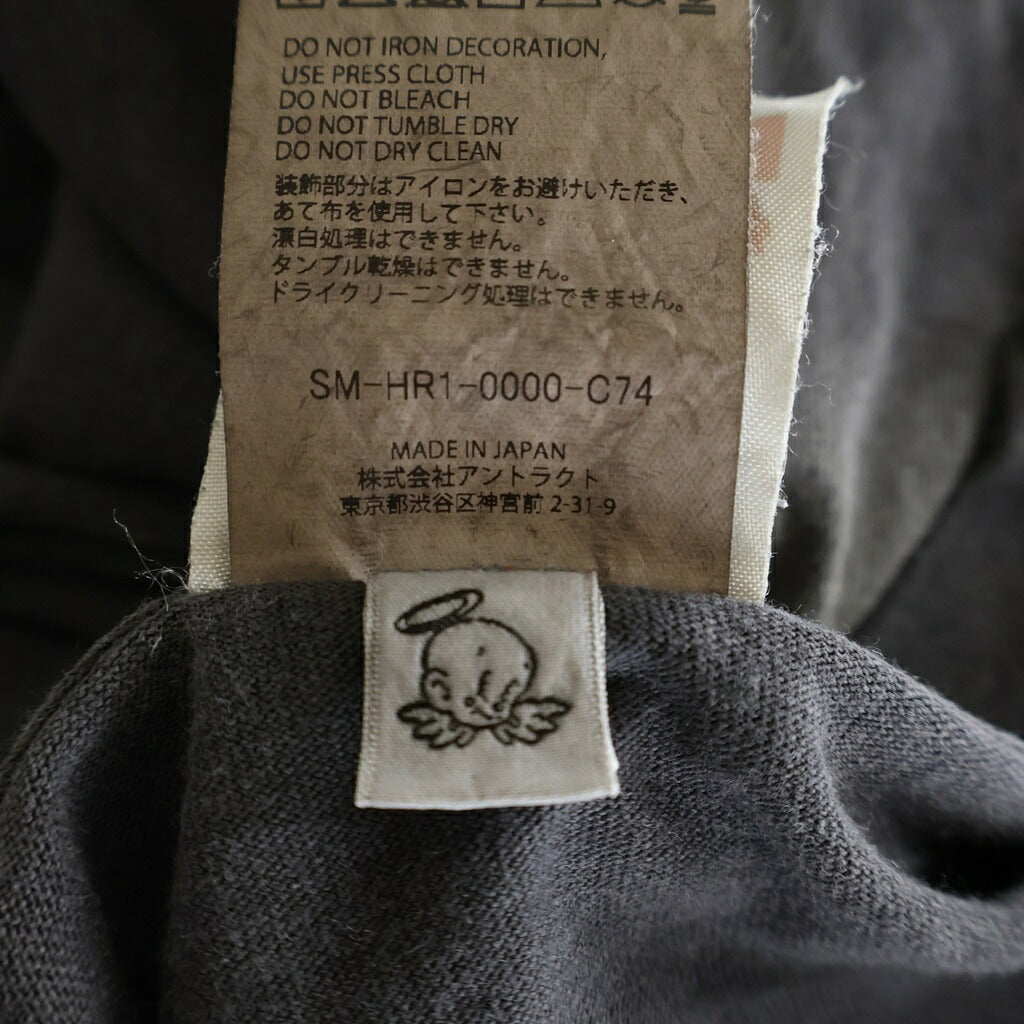 SAINT MICHAEL(セントマイケル) 25AW × WILD SPEED FF-SS TEE FAST&FURIOUS7 ワイルドスピード ヴィンテージ加工 グラフィックプリント クルーネック半袖Tシャツカットソー グレー SM-HR1-0000-C74