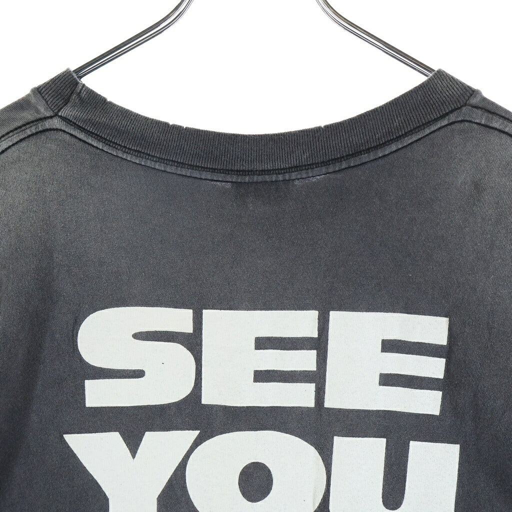 SAINT MICHAEL(セントマイケル) 25AW × WILD SPEED FF-SS TEE FAST&FURIOUS7 ワイルドスピード ヴィンテージ加工 グラフィックプリント クルーネック半袖Tシャツカットソー グレー SM-HR1-0000-C74