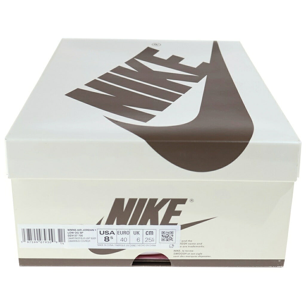 NIKE(ナイキ) ×TRAVIS SCOTT WMNS AIR JORDAN 1 RETRO LOW OG Canary トラヴィススコット ウィメンズ エアジョーダン1 ローカットスニーカー イエロー US8.5/25.5cm DZ4137-700