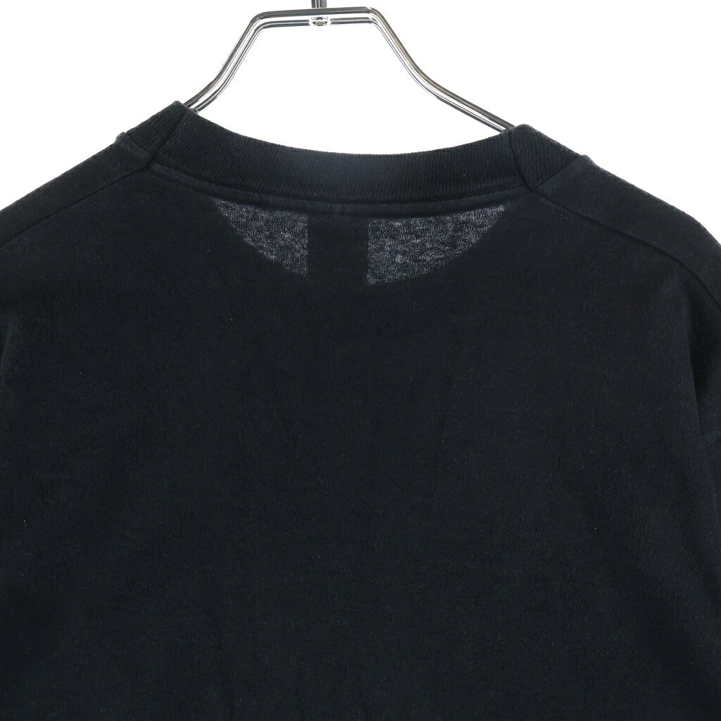 VINTAGE(ヴィンテージ) 90S FASHION VICTIM SKULL PRINT L/S TEE FRUIT OF THE LOOMタグ コピーライト1994 シングルステッチ ファッション ヴィクティム スカルプリント クルーネック長袖Tシャツカットソー ブラック