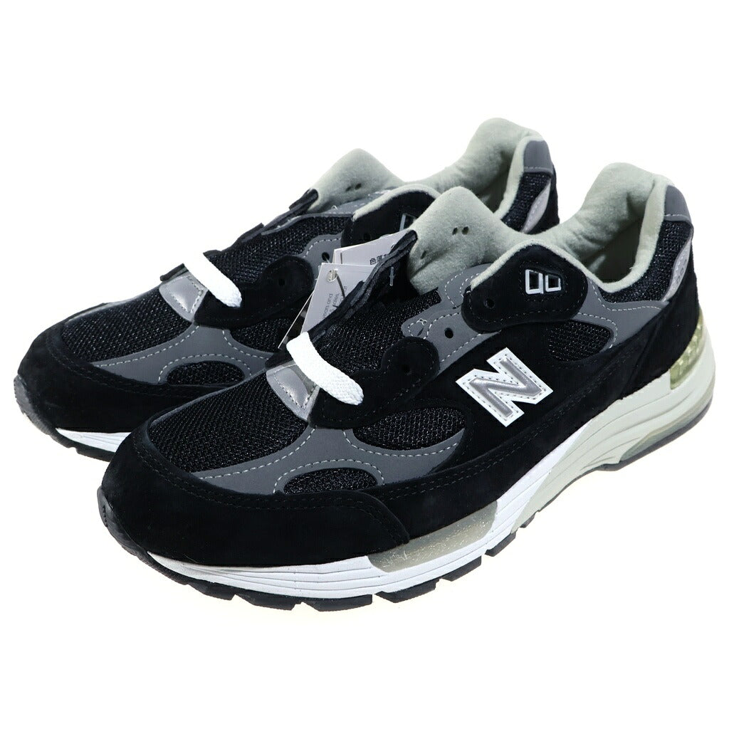 New Balance(ニューバランス) M992EB スエード ローカットスニーカー ブラック US8/26cm