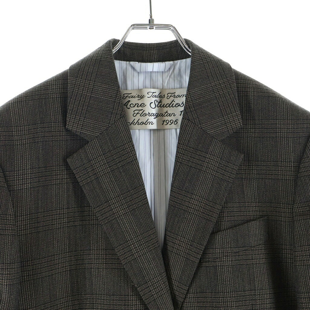 Acne Studios(アクネ ストゥディオズ) 26AW Suit Jackets レイヤード ウール スーツジャケット ブラウン RW-WN-SUIT000073