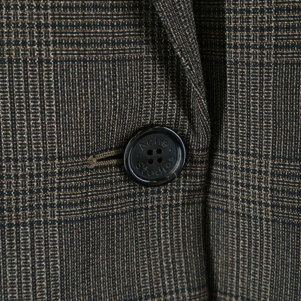 Acne Studios(アクネ ストゥディオズ) 26AW Suit Jackets レイヤード ウール スーツジャケット ブラウン RW-WN-SUIT000073