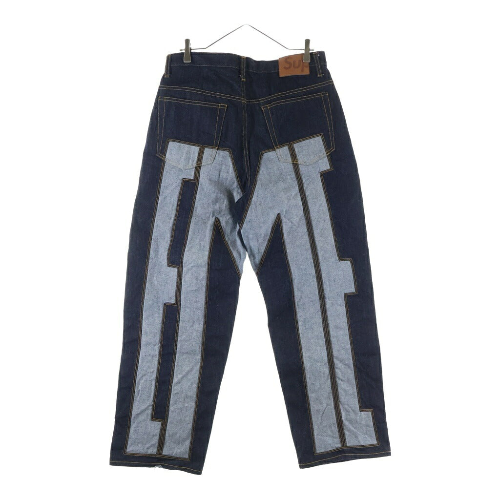 SUPREME(シュプリーム) 26SS Inset Spellout Baggy Jeanインセット スペルアウト バギージーンズ デニムパンツ インディゴ