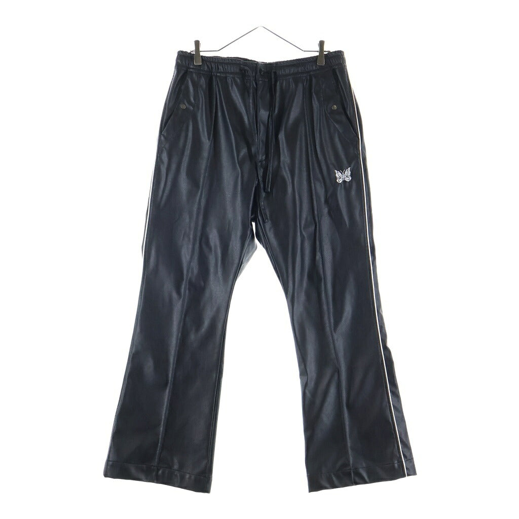 Needles(ニードルス) PIPING COWBOY PANT NUBIAN別注 シンセティックレザー パイピング カウボーイ パンツ ブラック RW1654