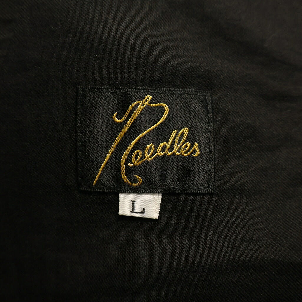 Needles(ニードルス) PIPING COWBOY PANT NUBIAN別注 シンセティックレザー パイピング カウボーイ パンツ ブラック RW1654