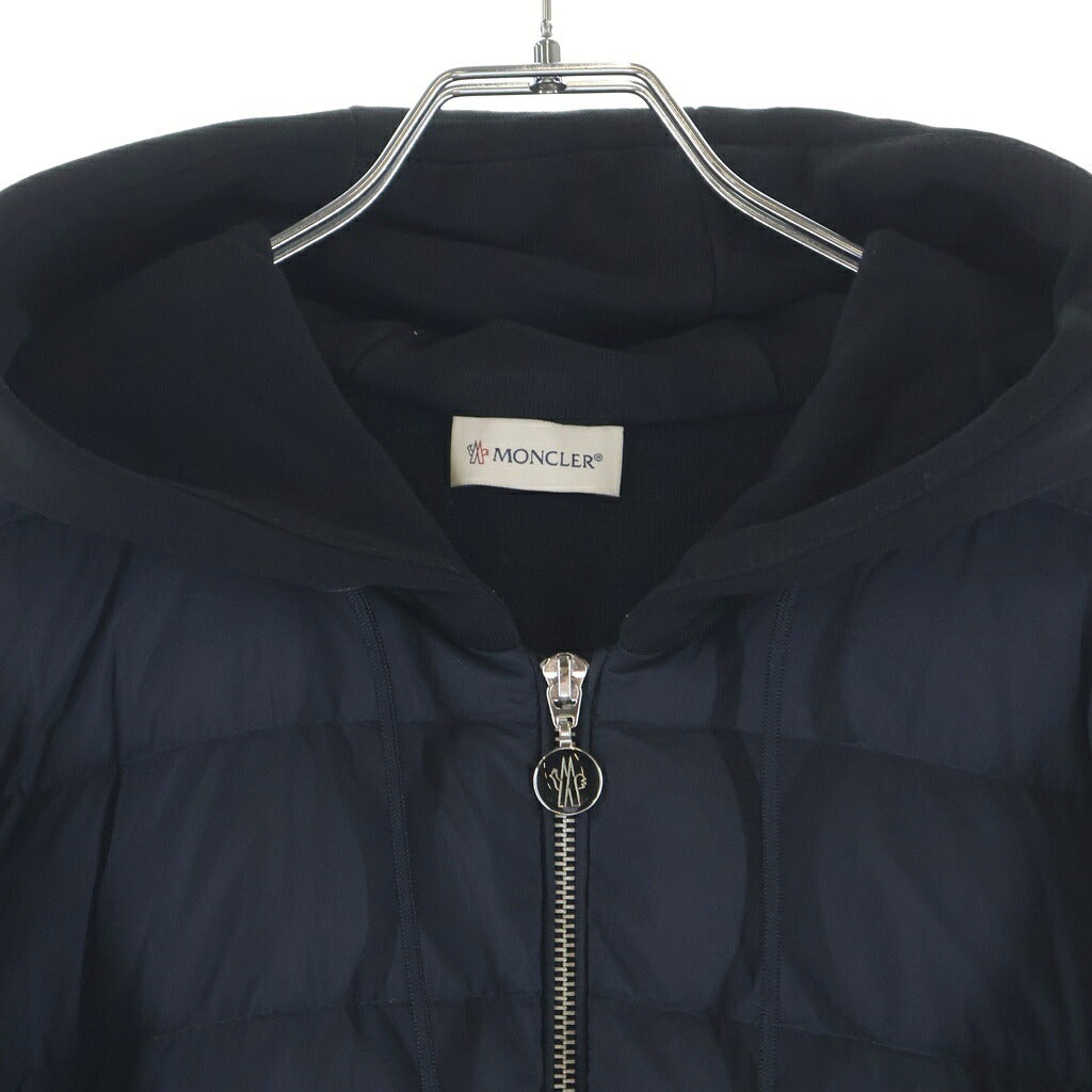 MONCLER(モンクレール) 22AW CARDIGAN TRICOT カーディガン トリコ アームニット切り替え フーデッド ナイロン ダウンジャケット H20919B00009