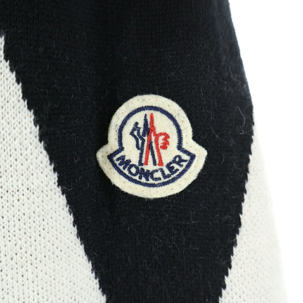 MONCLER(モンクレール) 22AW CARDIGAN TRICOT カーディガン トリコ アームニット切り替え フーデッド ナイロン ダウンジャケット H20919B00009