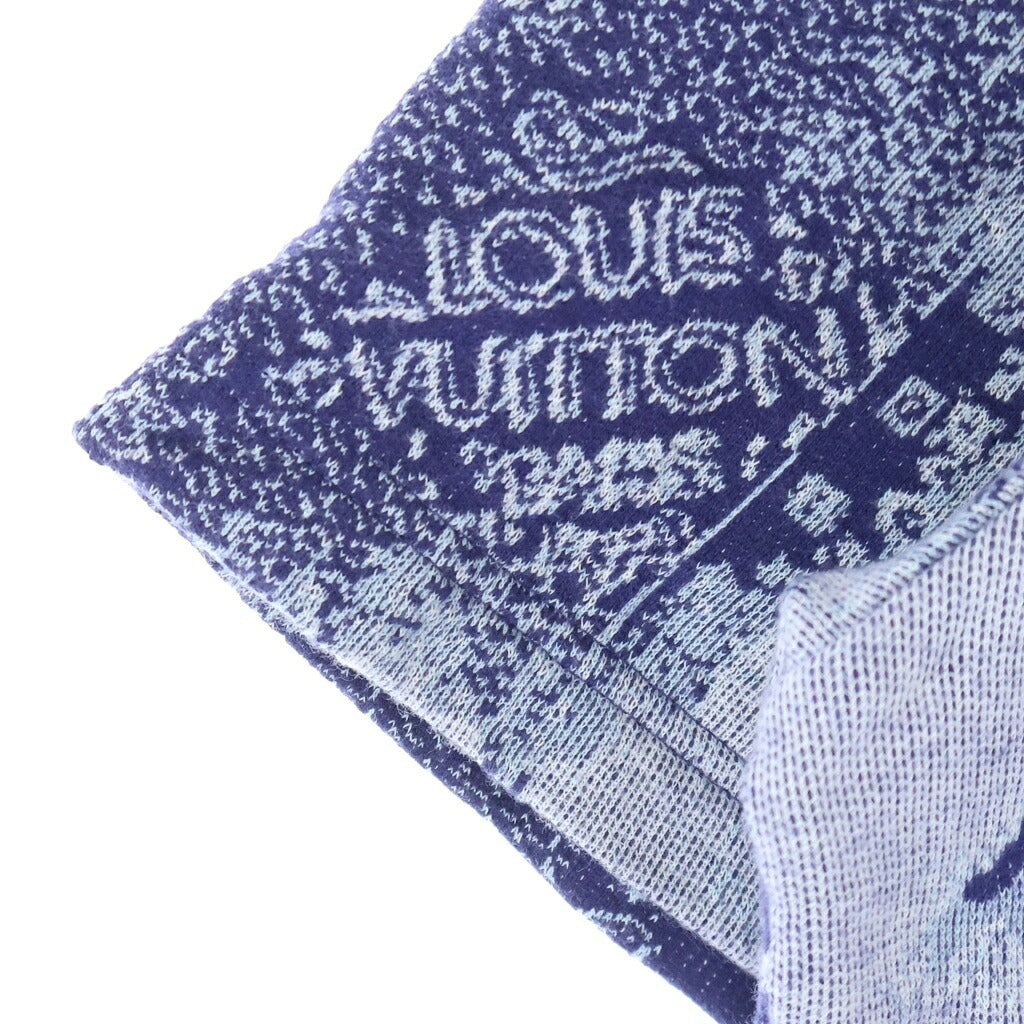 LOUIS VUITTON(ルイヴィトン) 22AW モノグラム バンダナ ショートスリーブフーディ 半袖プルオーバースウェットパーカー ネイビー RM222M N31 HNY28W