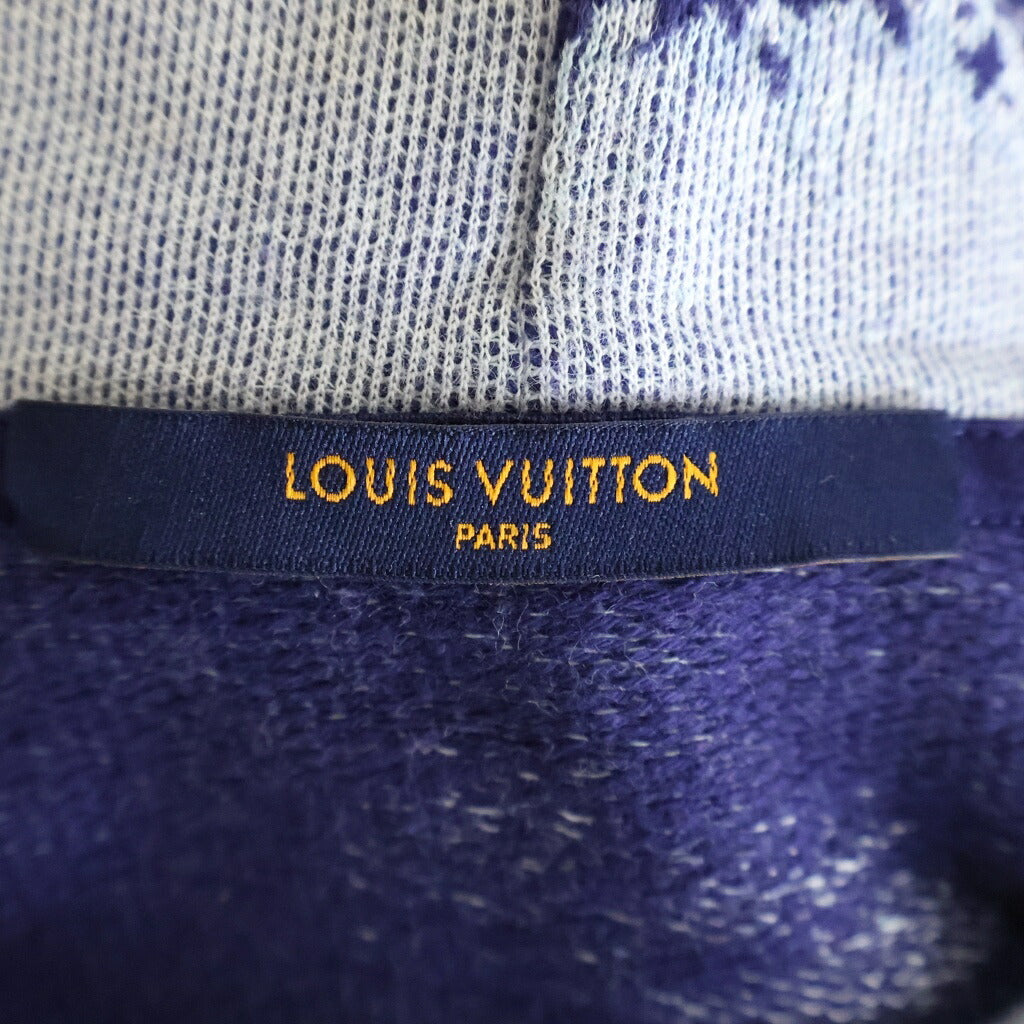 LOUIS VUITTON(ルイヴィトン) 22AW モノグラム バンダナ ショートスリーブフーディ 半袖プルオーバースウェットパーカー ネイビー RM222M N31 HNY28W