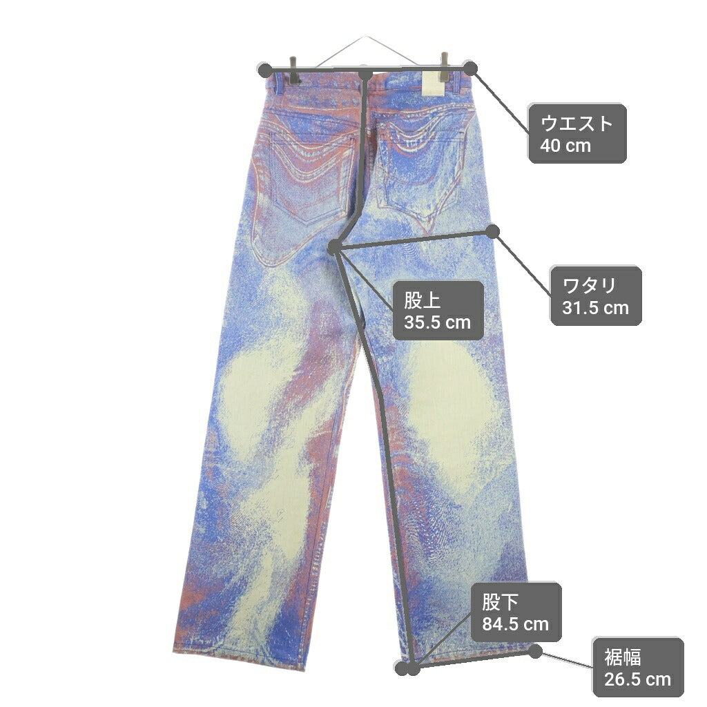 CAMPER(カンペール) Denim Jeans ストレートデニムパンツ ジーンズ レッド/ブルー AU00006-004