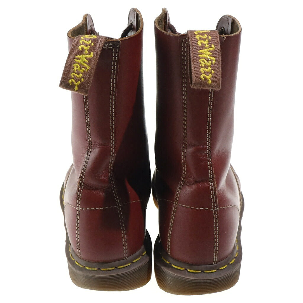 Dr.Martens(ドクターマーチン) 10ホール ハイカットレザーブーツ レッド UK7相当 レディース