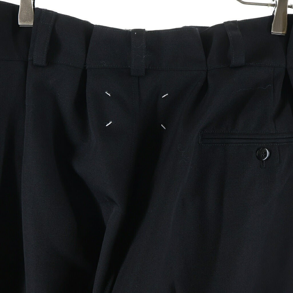Maison Margiela(メゾンマルジェラ) 25AW Belted Wool Trousers ウールトラウザーパンツ ブラック S50KA0717 M35518