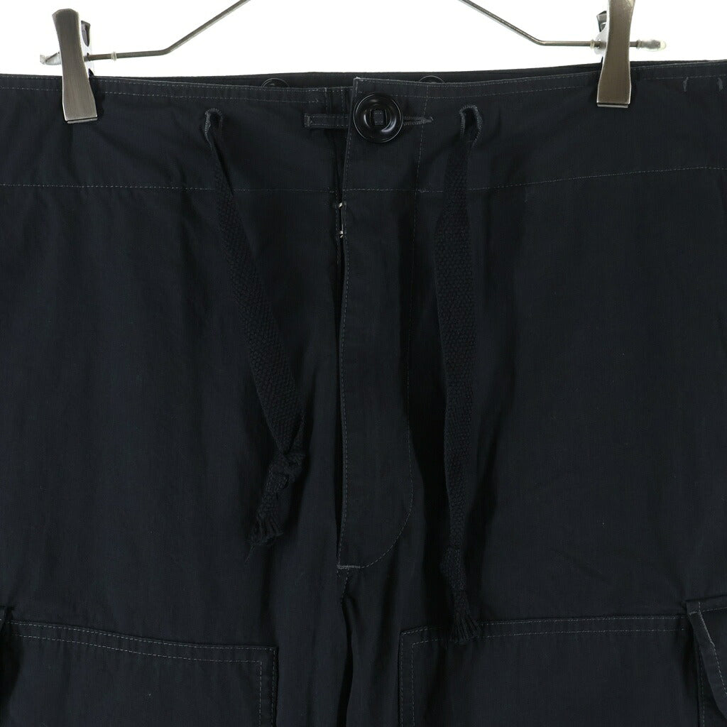 Maison Margiela(メゾンマルジェラ) 25SS カーゴコットン混 パンツ ブラック S50KA0670 M35289