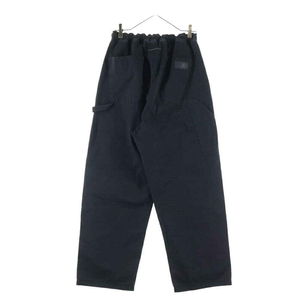 MM6 Maison Margiela(エムエムシックスメゾンマルジェラ) 25AW Trousers with logo ロゴ トラウザーパンツ ブラック SH0KA0048 S78548