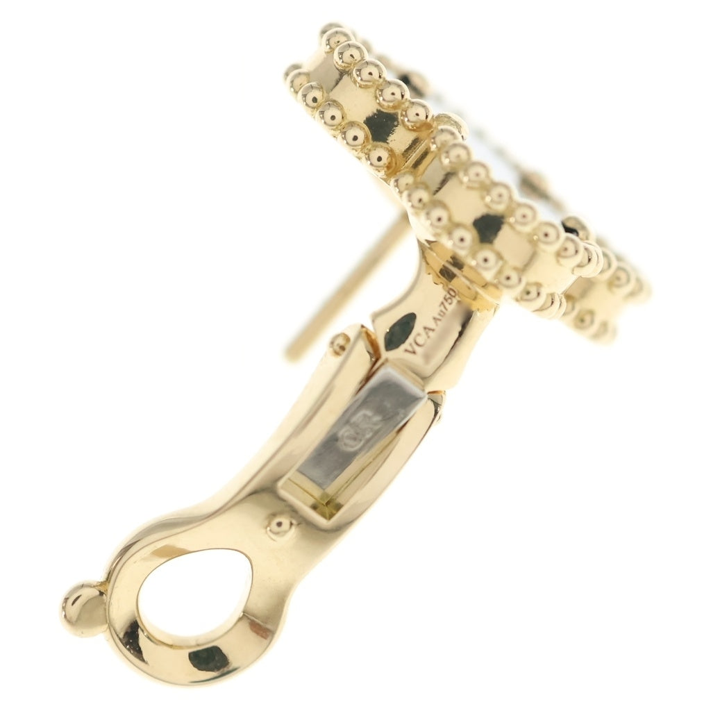 Van Cleef & Arpels(ヴァンクリーフアンドアーペル) ヴィンテージアルハンブラ オニキス ピアス Au750YG イエローゴールド VCARA44200 ジュエリー レディース