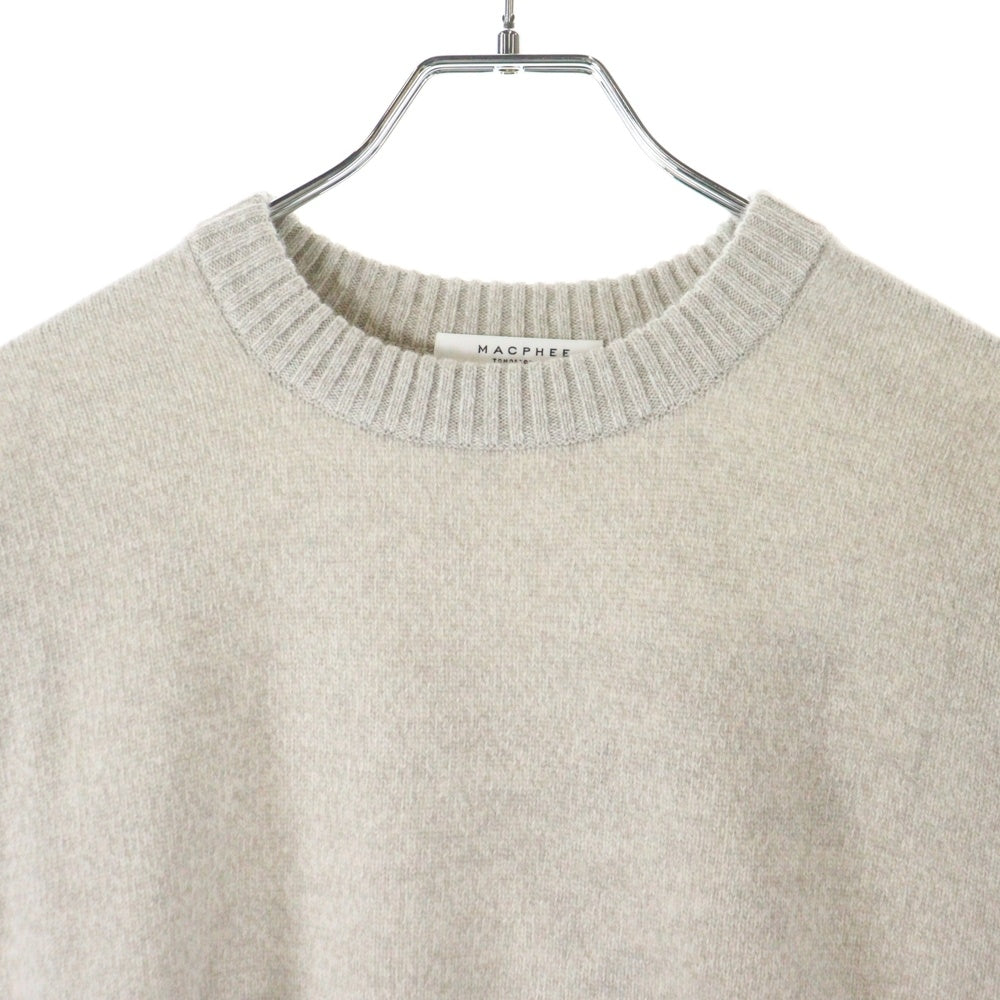 MACPHEE(マカフィ) ウール ニットセーター ベージュ レディース 12-02-34-02205