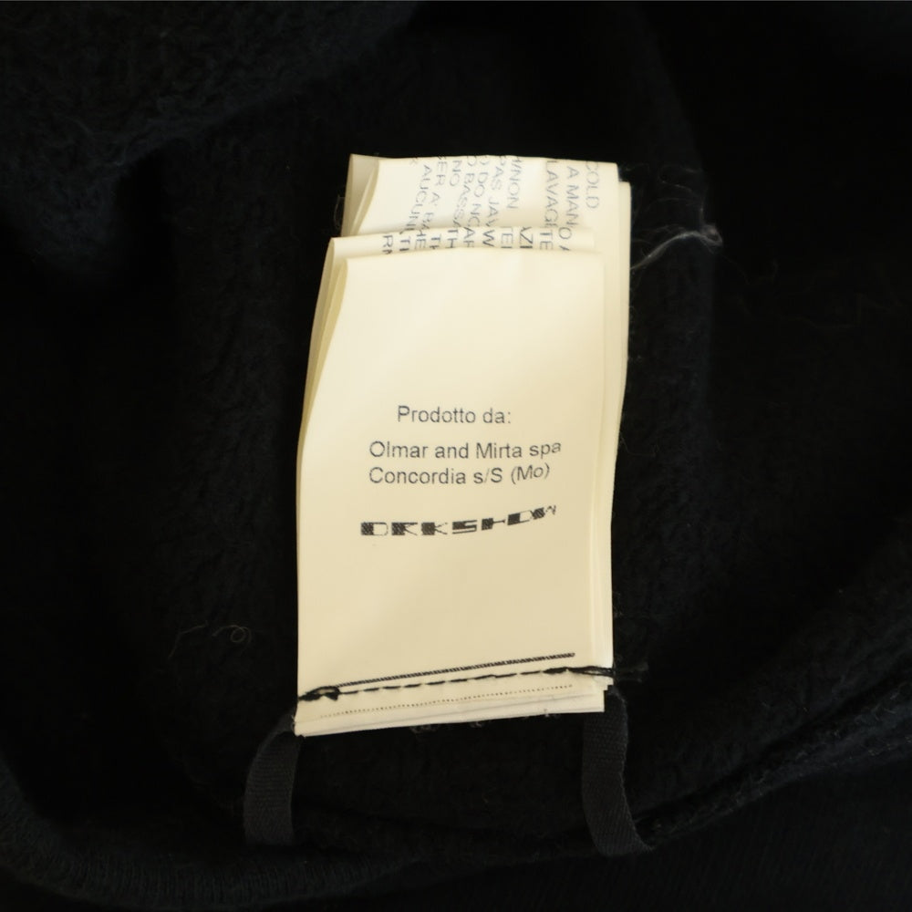 Rick Owens DRKSHDW(リックオウエンス ダークシャドウ) 15AW ペンタグラムスウェット半袖Tシャツ カットソー ブラック DU15F5274-FEMP