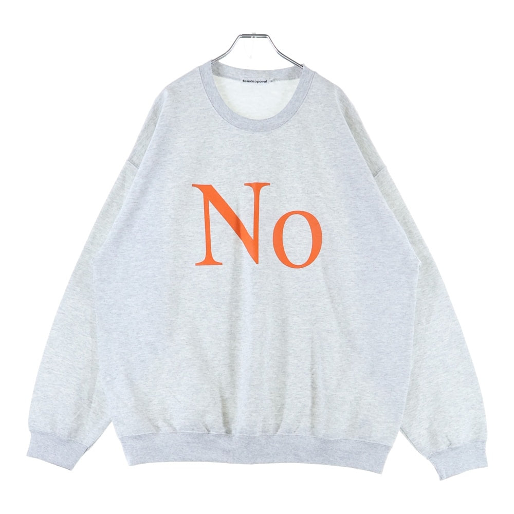 CABARET POVAL(キャバレーポバール) NO CREWNECK クルーネックスウェットトレーナー グレー