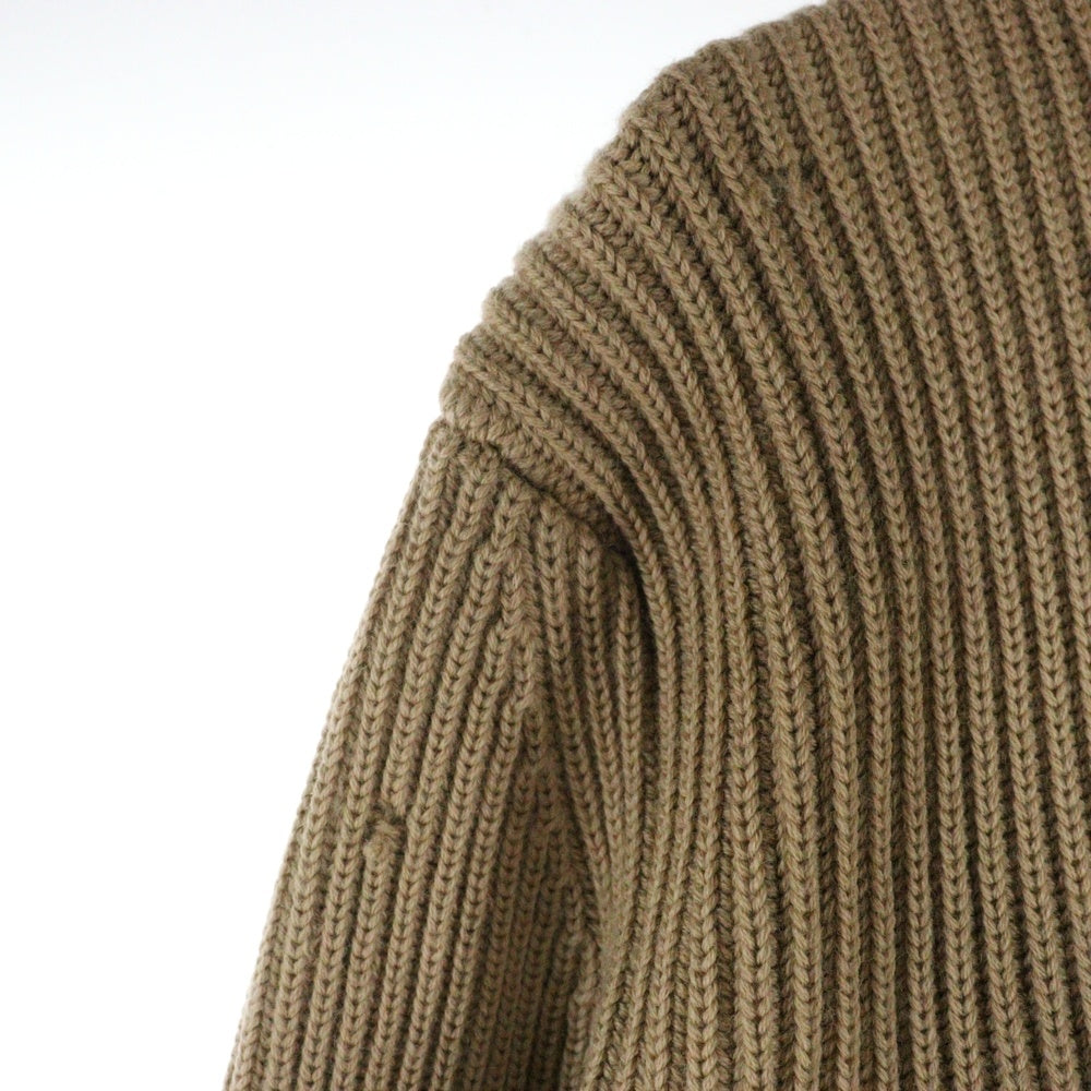 ANDERSEN-ANDERSEN(アンデルセン-アンデルセン) HALF ZIP KNITWEAR アンデルセン アンデルセン ハーフジップベージュ ニット ブラウン
