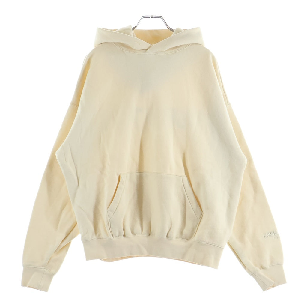 FEAR OF GOD ESSENTIALS(フィアオブゴッド エッセンシャルズ) バックロゴプリント スウェット プルオーバー パーカー ベージュ