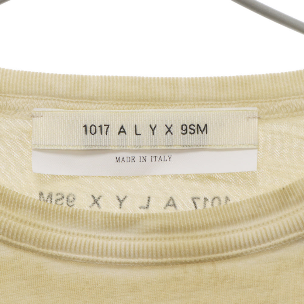 ALYX(アリクス) デザインロゴ カットソー ロングスリーブ Tシャツ ベージュ AAMTS0263FA01