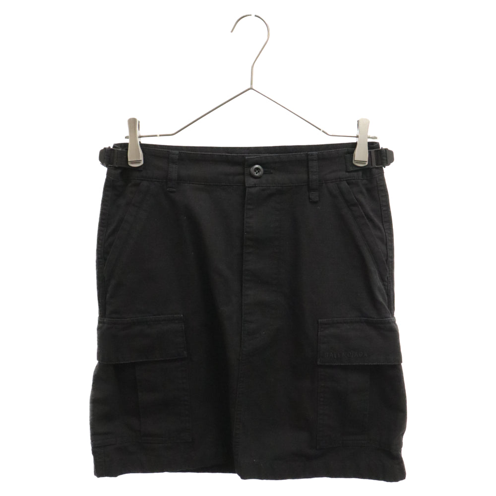 BALENCIAGA(バレンシアガ) リップストップカーゴスカート ブラック レディース 704358 TKP27