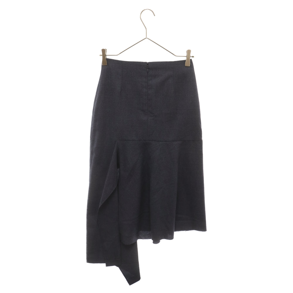 BALENCIAGA(バレンシアガ) アシンメトリーフレアロングスカート ネイビー レディース 518170 TGT12