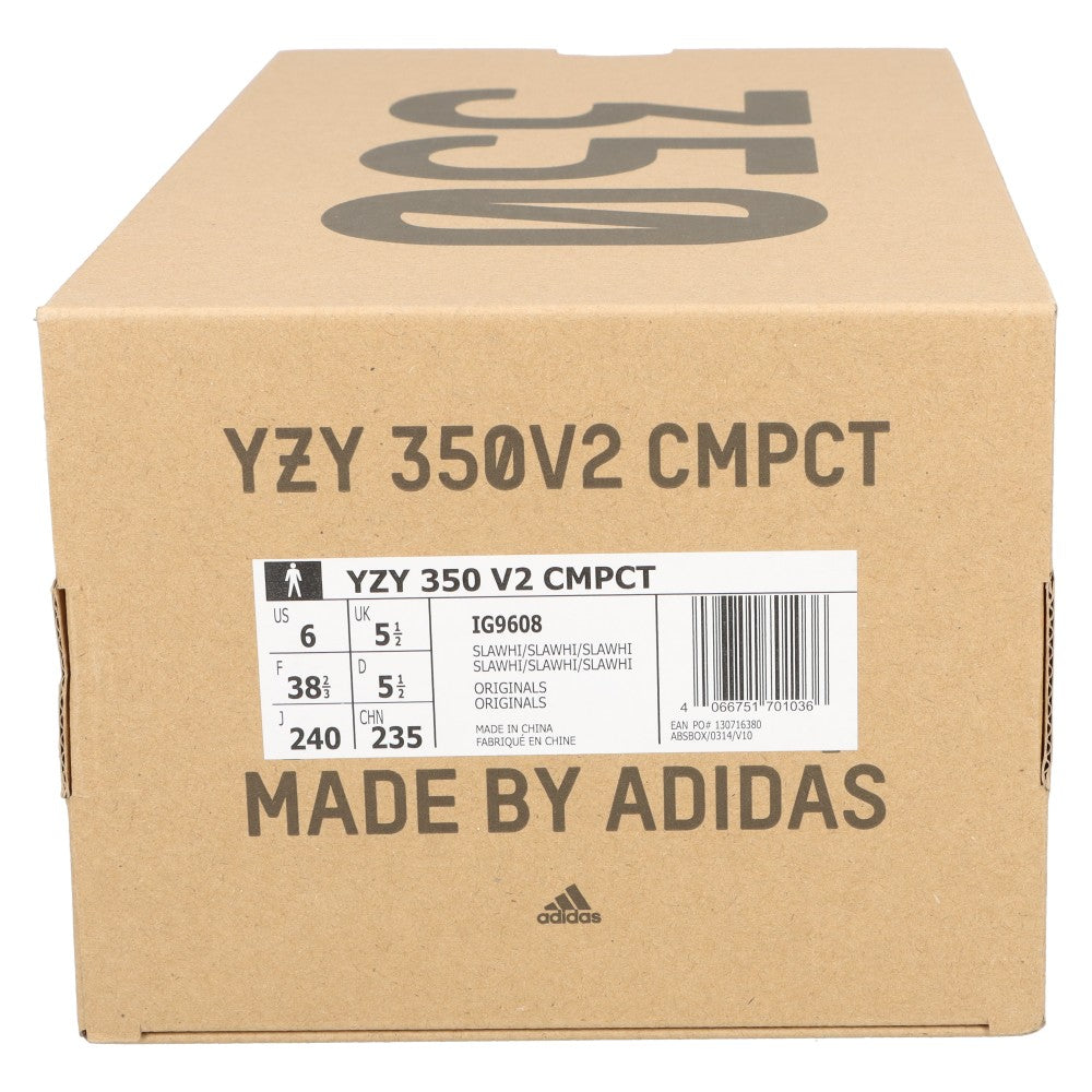 adidas(アディダス) YEEZY Boost 350 V2 CMPCT Slate White イージーブースト350 スレートホワイト ローカットスニーカー ホワイト IG9608 US6/24.0cm