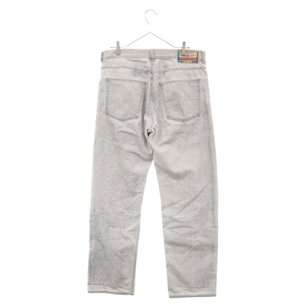 DIESEL(ディーゼル) ウォッシュ加工 ワイド ストレートデニムパンツ グレー A03564