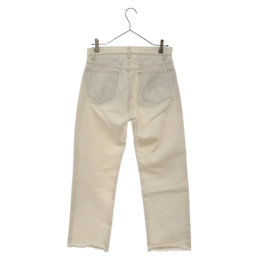 Maison Margiela(メゾンマルジェラ) 20SS カットオフデザイン ホワイトデニムパンツ レディース S51LA0115
