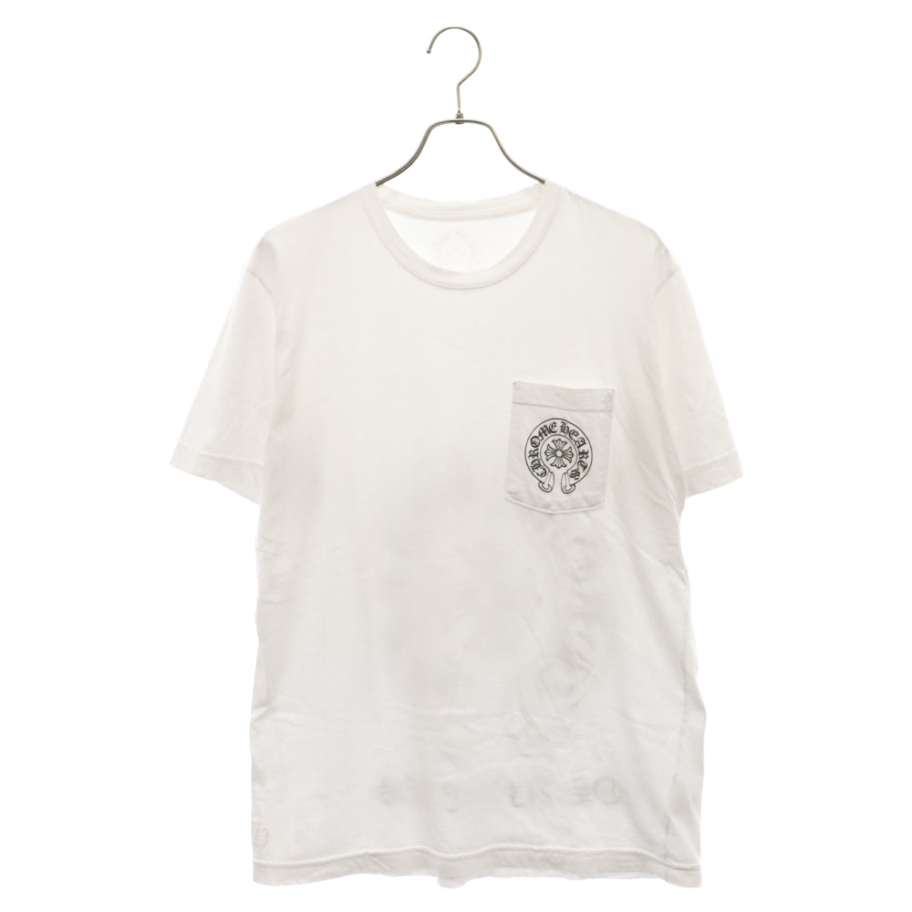 CHROME HEARTS(クロムハーツ) Los Angeles Horseshoe Tee クロムハーツ ホースシューTシャツ 半袖カットソー ポケT プリント ロサンゼルス限定