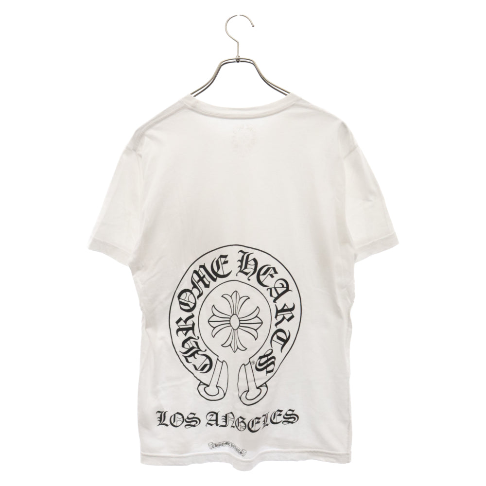 CHROME HEARTS(クロムハーツ) Los Angeles Horseshoe Tee クロムハーツ ホースシューTシャツ 半袖カットソー ポケT プリント ロサンゼルス限定