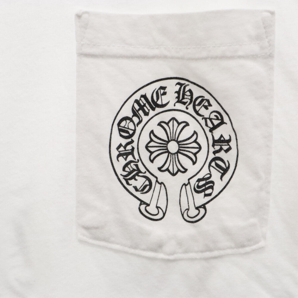 CHROME HEARTS(クロムハーツ) Los Angeles Horseshoe Tee クロムハーツ ホースシューTシャツ 半袖カットソー ポケT プリント ロサンゼルス限定