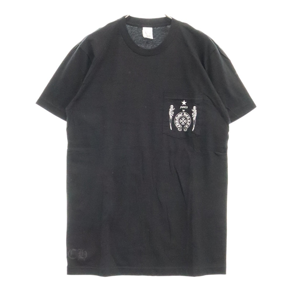 CHROME HEARTS(クロムハーツ) JOE FOTI HERE COMES MR.OCULUSTOKYO OSAKA 半袖カットソー Tシャツ ブラック