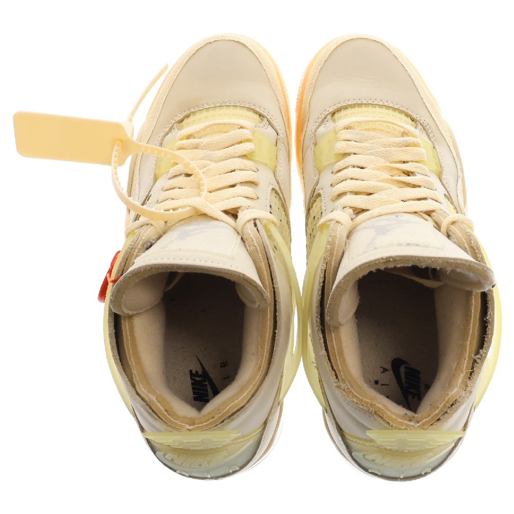 NIKE(ナイキ) ×OFF-WHITE WMNS AIR JORDAN 4 SP SAIL CV9388-100 オフホワイト エアジョーダン4 SP スニーカー セイル アイボリー US8/25m