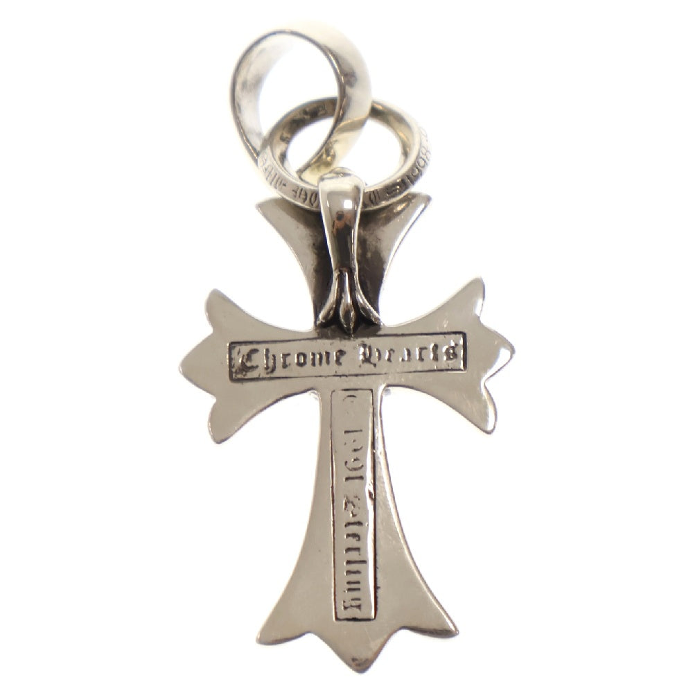 CHROME HEARTS(クロムハーツ) CH CRS SML WBALE PD スモールCHクロス ベイル PAVEダイヤ Wベイル ネックレストップ シルバー