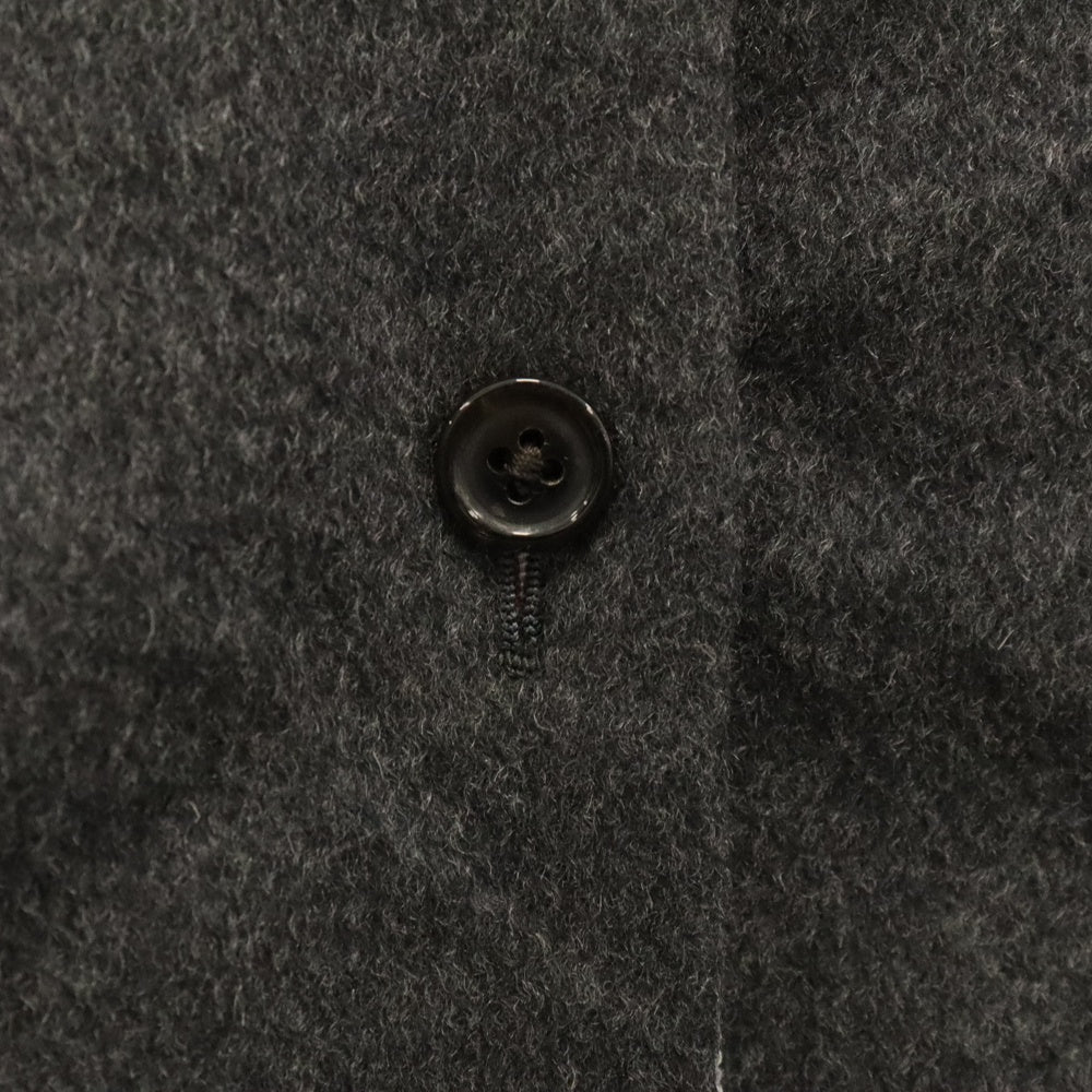 THOM BROWNE(トムブラウン) ビーバーファー使用 カシミヤ素材ダッフルコート グレー MOTO44A-05387035