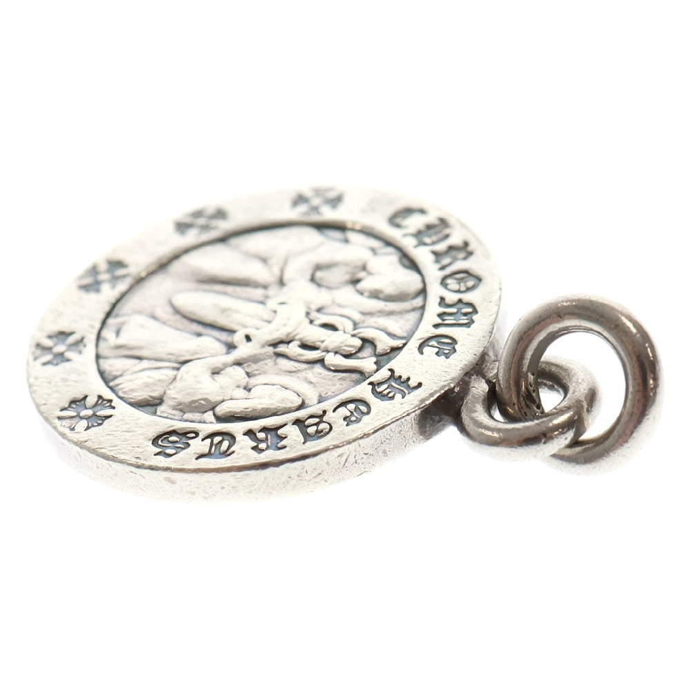 CHROME HEARTS(クロムハーツ) CHRM ANGL MDL エンジェルメダルチャーム V2 シルバーネックレス
