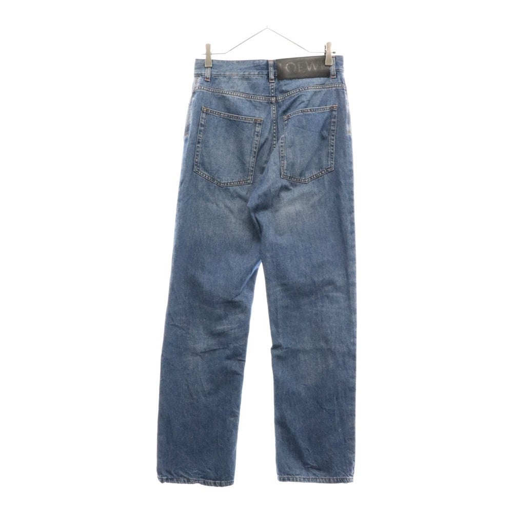 LOEWE(ロエベ) 22AW Washed Denim Trousers ダメージ加工 ウォッシュデニム デニムパンツ H526Y11X22 インディゴ
