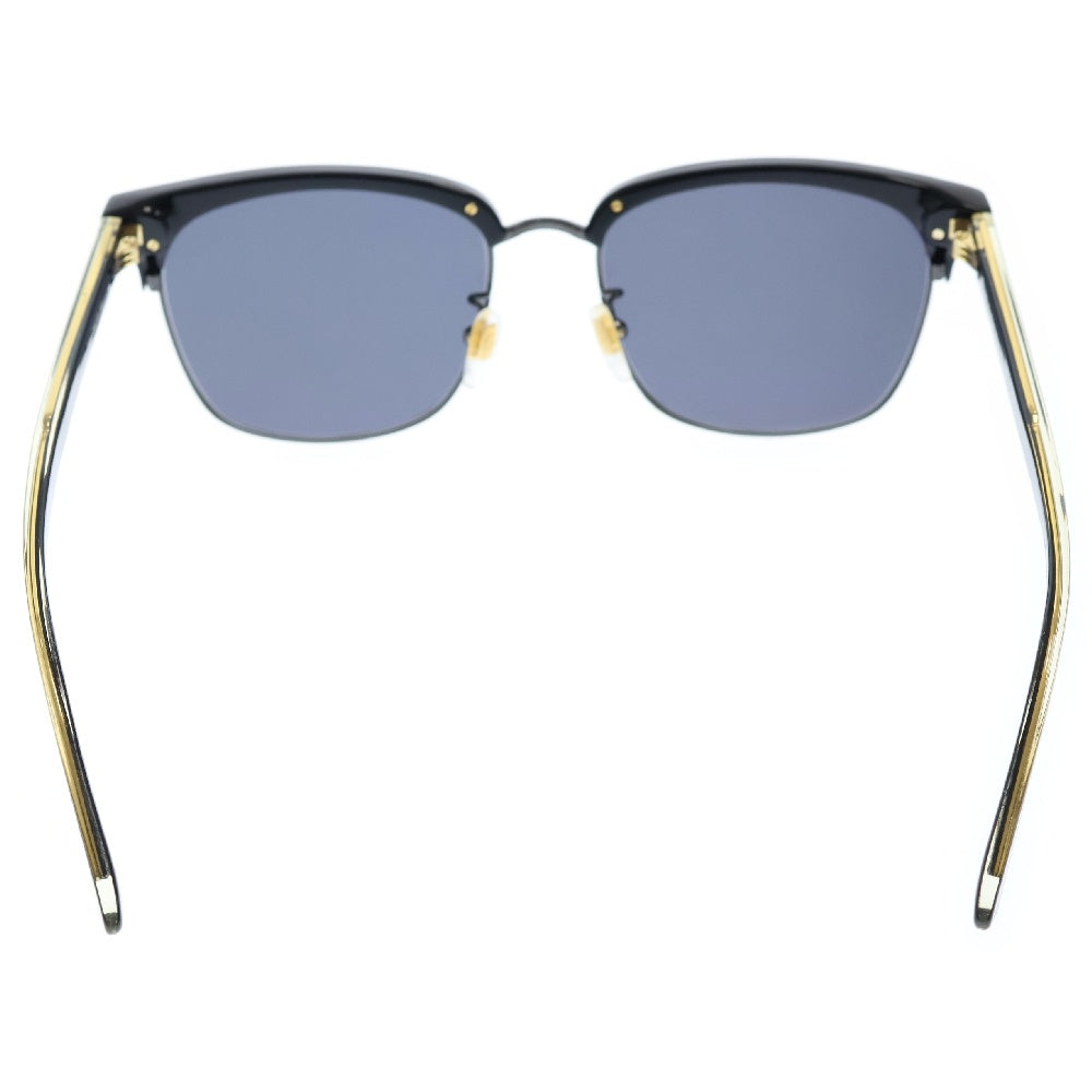 GUCCI(グッチ) サイドロゴ入り ハーフリム サングラス ブラック GG0382S ※度入り