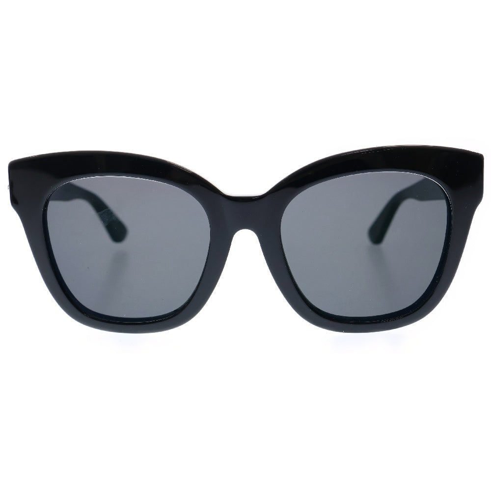 GUCCI(グッチ) フォックス型 ブラックフレーム ブラックレンズ サングラス GG0029SA ※度入り